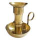 Large artisanal hand candle holder cellar rat gilded copper vintage atypical