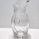 Vintage Transparent Crystal Pitcher Attr. to Baccarat
