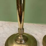 Pair of 19th-century Empire candlesticks | Candelabra | Beaded friezes