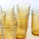 Lot de 6 verres ambrés