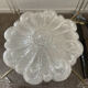 Molded glass wall lamp from the 70s
