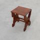 Belgian Arts & Crafts or Jugendstil Oak Stool, circa 1890