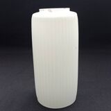 Mid Century Modern White Glass Light Shade Set of 3 Long Stripes