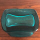 Italian venini murano blue glass bottle incisi serie 1981