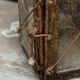 Ancient wrought iron lantern