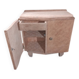 Small vintage piece of furniture in oak and oak veneer, completely stripped