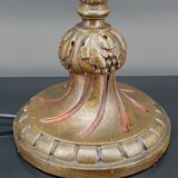 Large Art Deco lamp in gilded wood, France, circa 1920