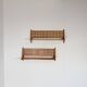 Set of 2 Mid-Century Wall Shelves with Woven Back Panel – ÚLUV
