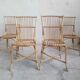 Lot de 4 chaises rotin