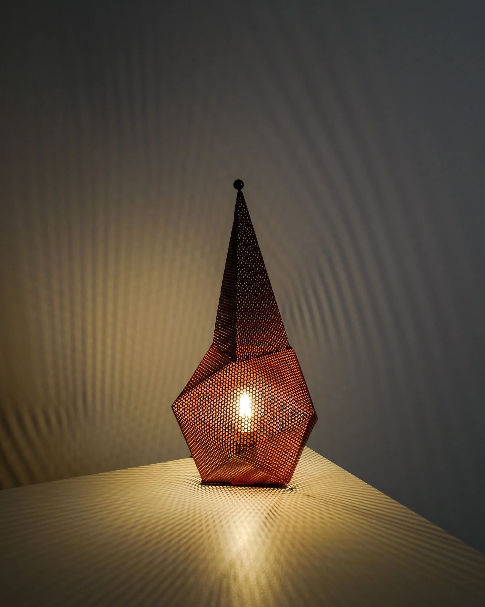 French Mid Century"Bagdad" Desk Table Lamp by Mathieu Matégot, 1950s