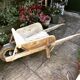 Decorative French Wooden Wheelbarrow