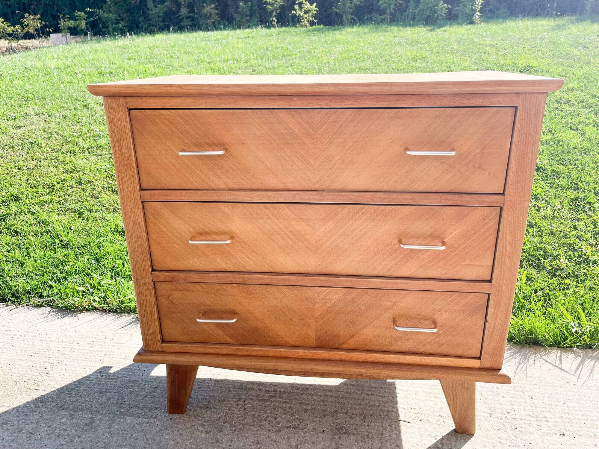 3-drawer chest of drawers, compass feet, from the 50s