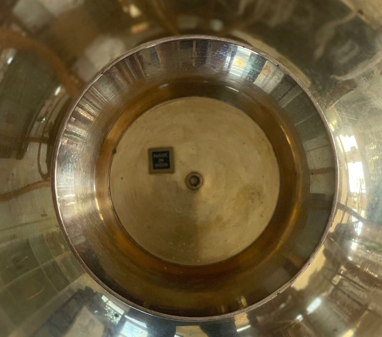 Cloisonné brass cup