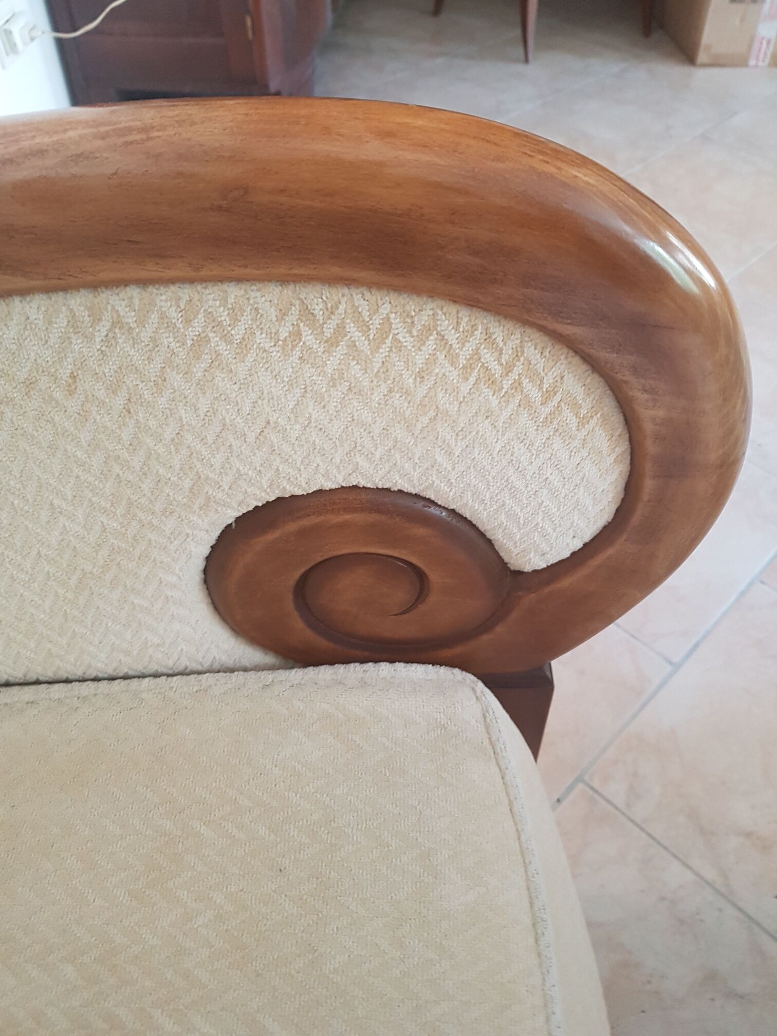 Empire style armchair