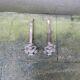 Antique Baroque Andirons in Brass & Cast Iron