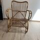 Armchair in woven wicker 1960/1970s