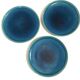 Lot 3 Assiettes Bleues