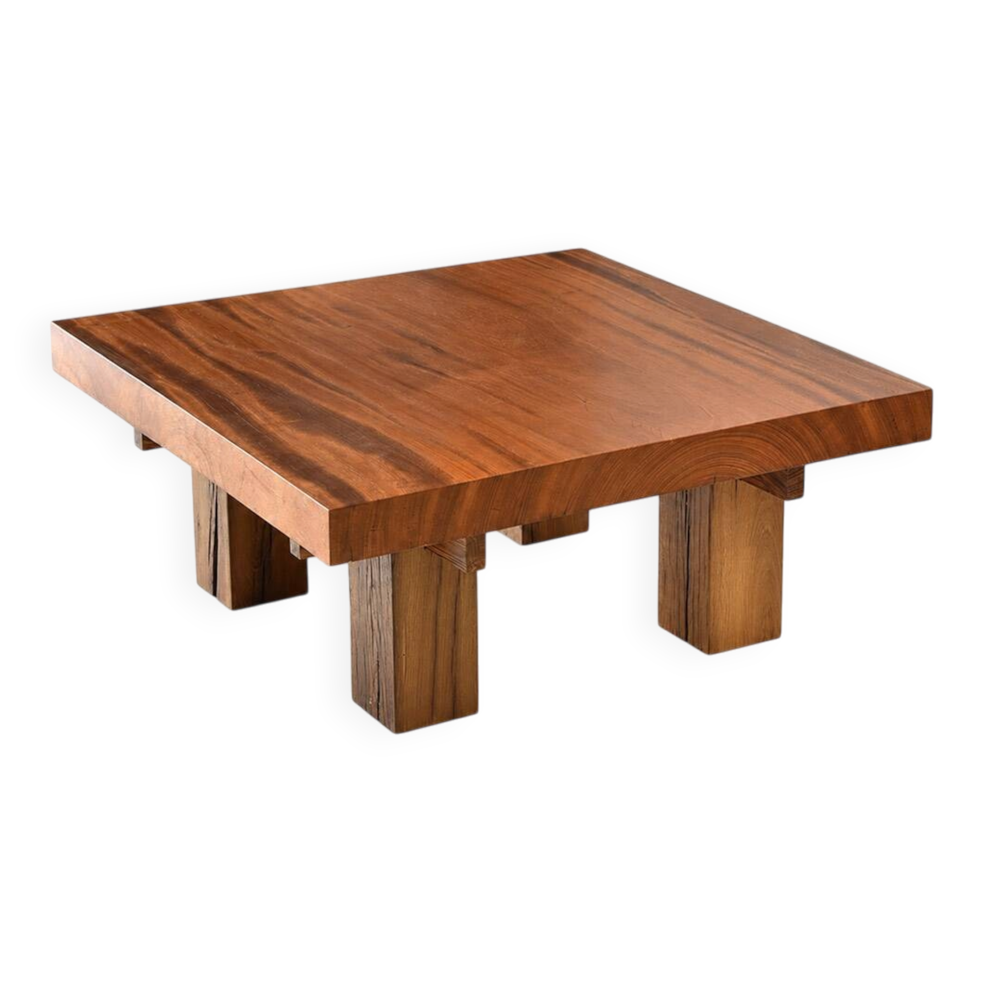 Exotic wood coffee table - model cent-six - timeless design
