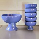 Ceramic bowls, blue dessert service