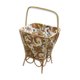 Vintage rattan toy basket/toy basket