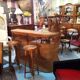 Rattan bar and 2 stools