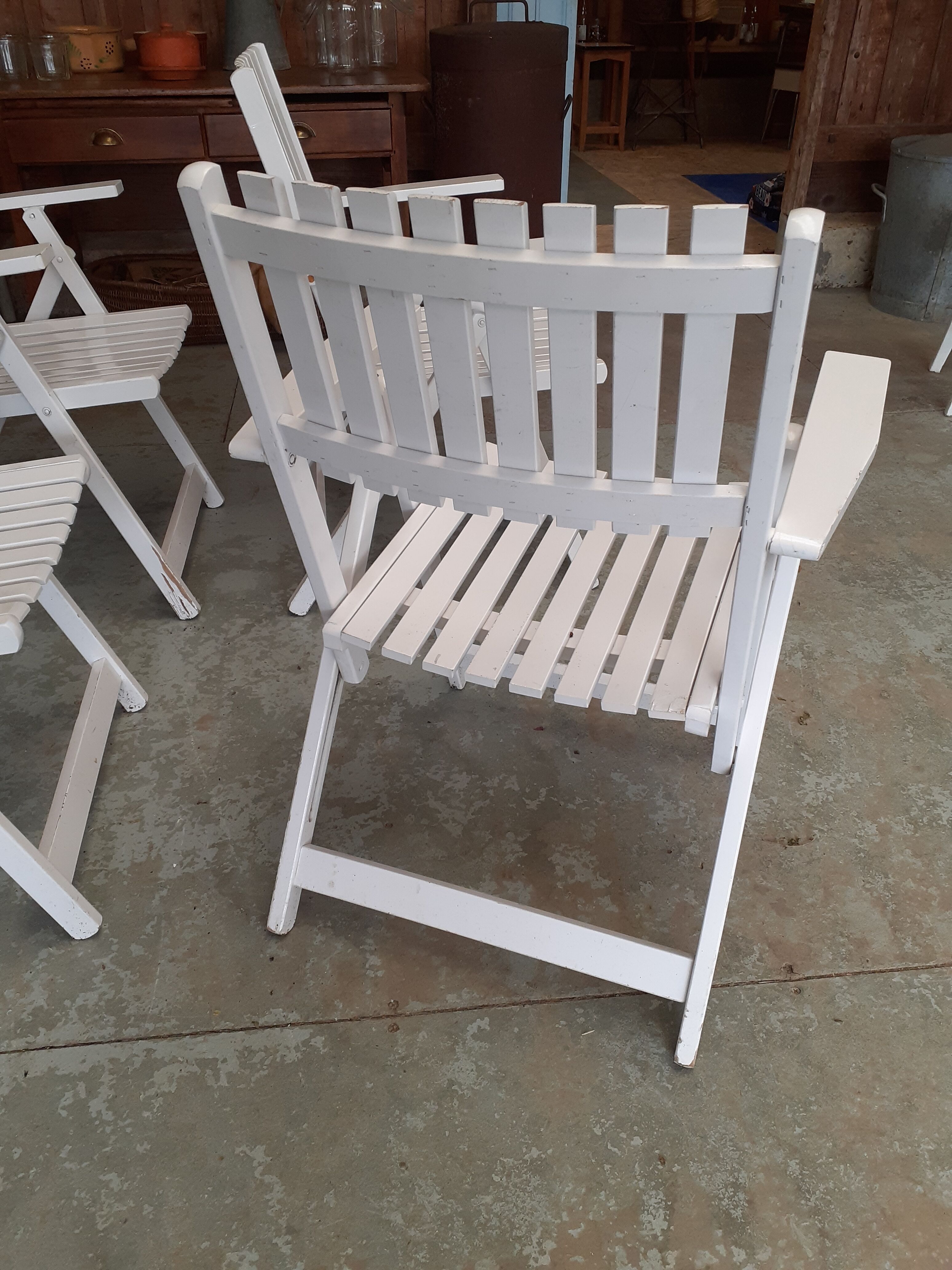 Lots of folding garden chairs