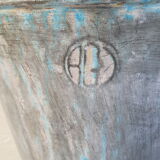 Old bucket with thick zinc handle