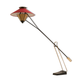 Carl Aubock counterweight pole lamp floor lamp, 1950s