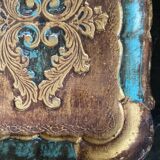 Florentine top wood painted vintage
