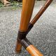 4 chaises en bambou et cannage
