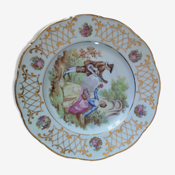 Porcelain plate fragonard