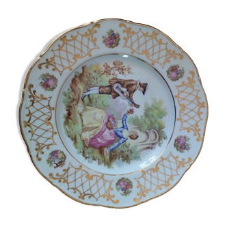 Porcelain plate fragonard