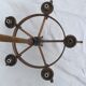 Bronze chandelier 5 lights 1950/1960