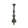 Grand chandelier d'autel en laiton de style baroque