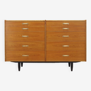 Ash chest of drawers, Danish design, 1960s, manufacturer: Lyby Møbler