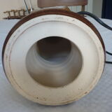 Lamp foot to lay ceramic brown granite