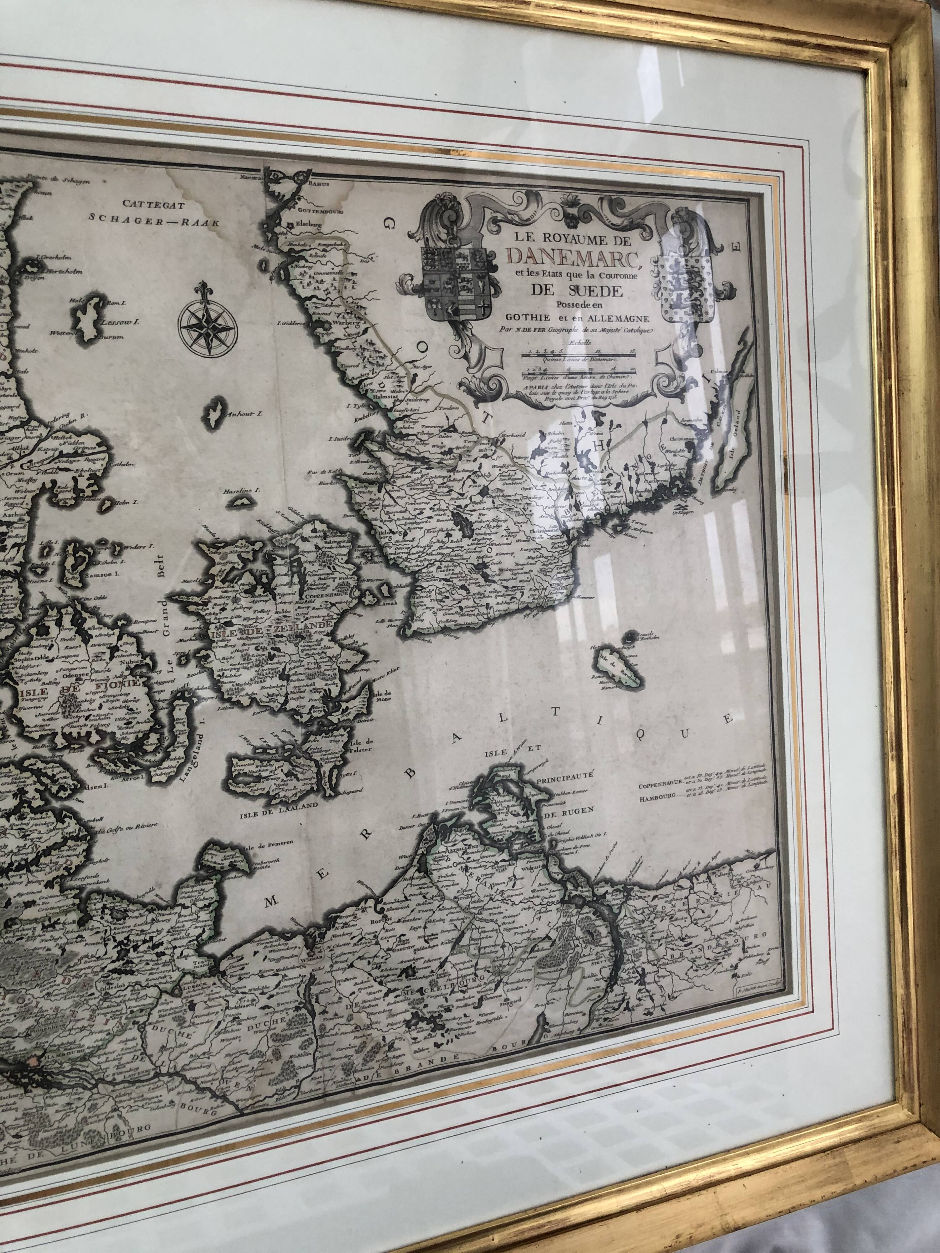 Ancient map endaded - Gothia and Germany -1713