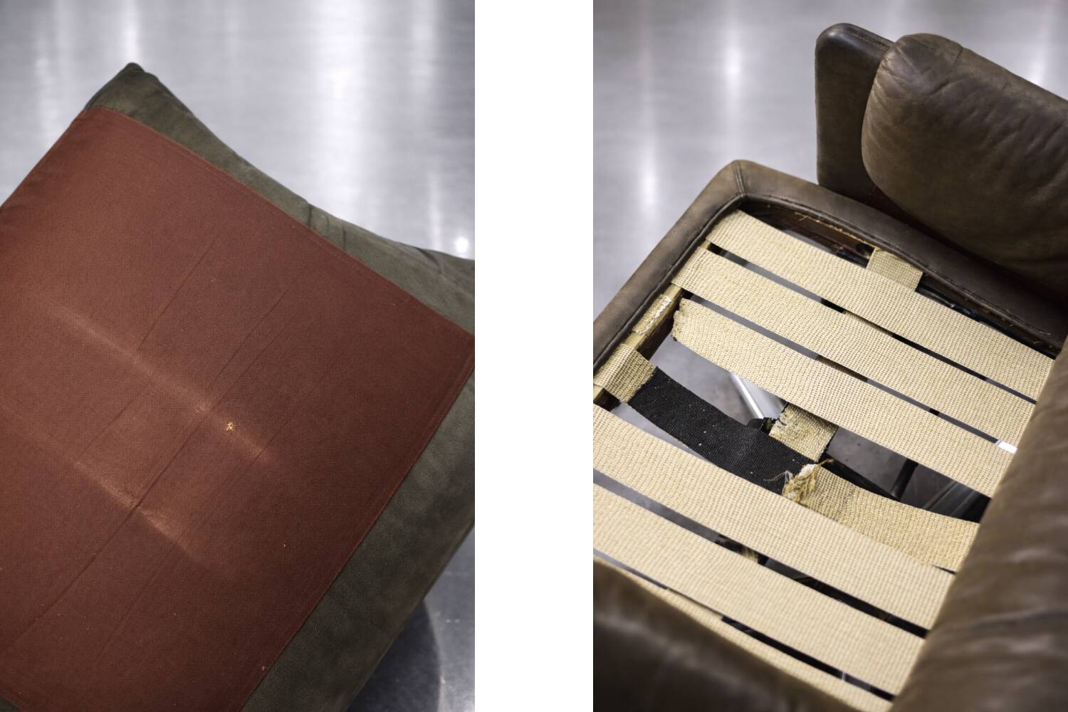 Vintage Mid-Century German Modern Leather Lounge Swivel Chair, 1960s