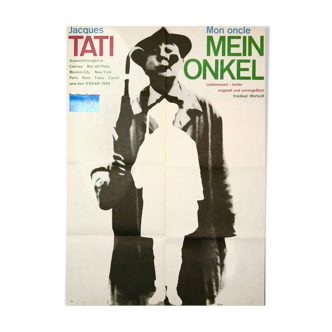 Affiche vintage mon oncle mein onkel jacques tati