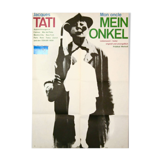 Vintage poster my uncle mein onkel jacques tati
