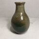 Old Villenauxe ceramic stoneware vase, vintage green grey