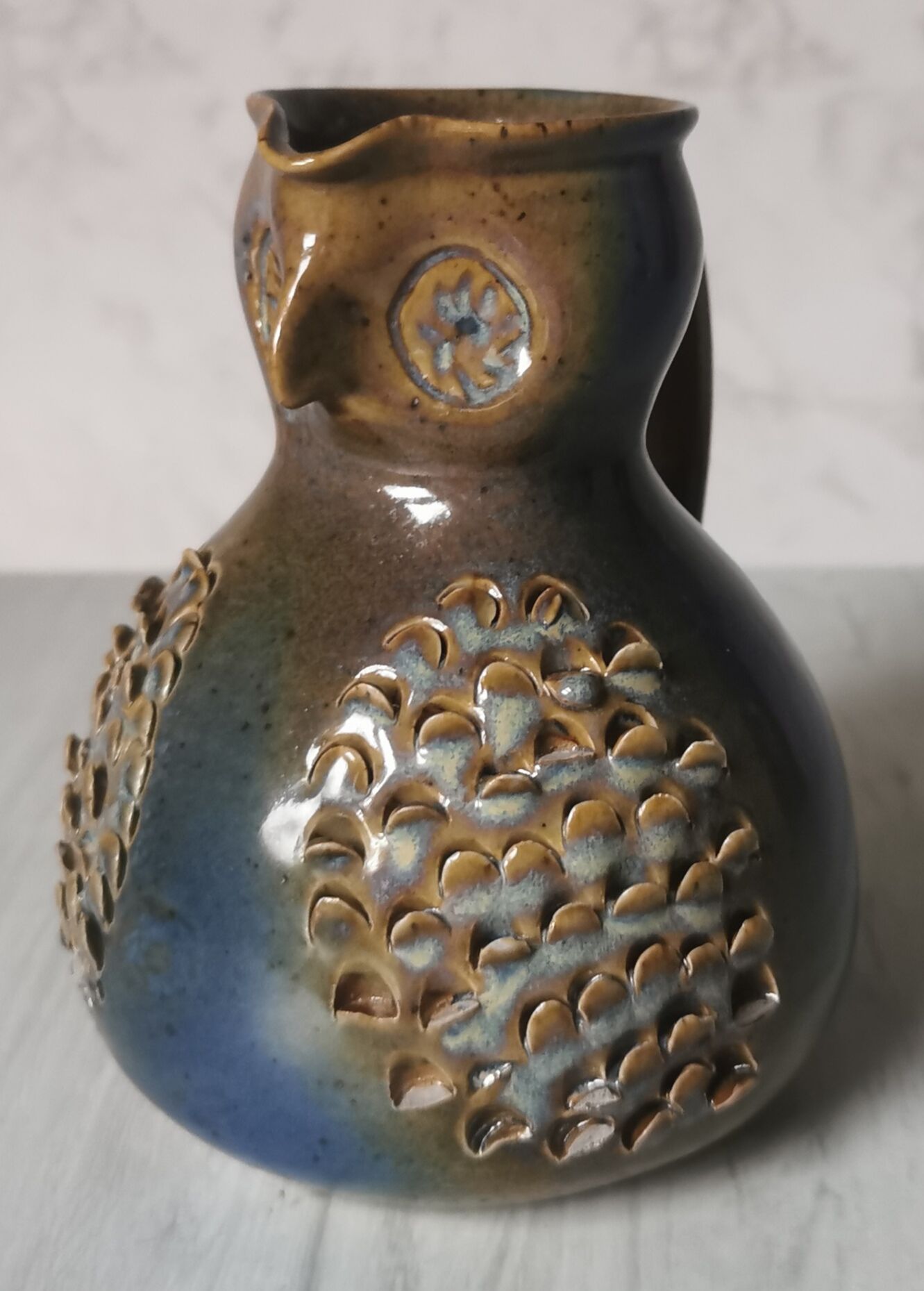 Zoomorphic pitcher owl