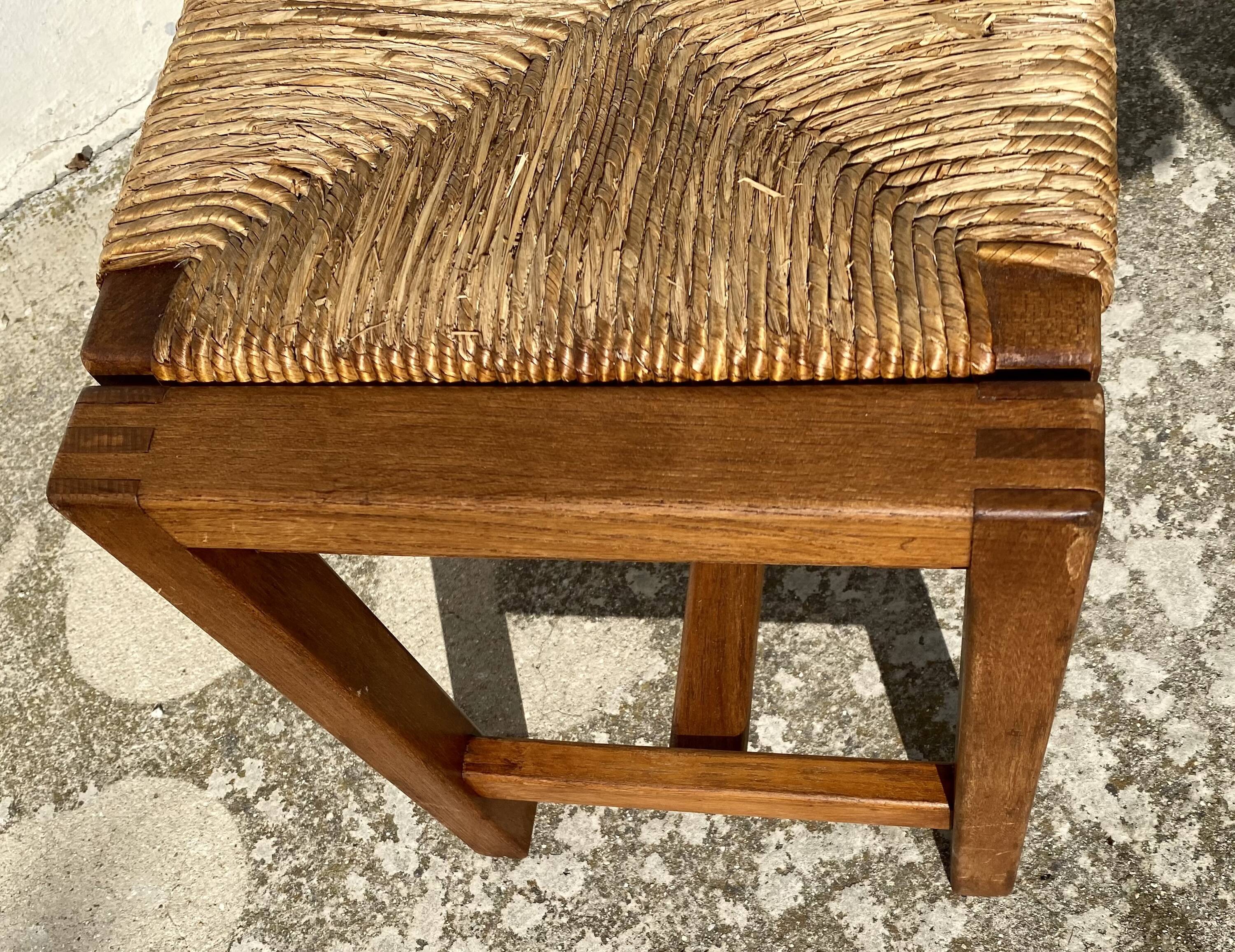 Vintage 1970s REGAIN straw stool