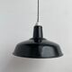 Lot 3 suspensions industrielles émaillées 35,5 cm