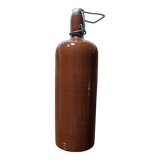 Bouteille ancienne en grès vernissé