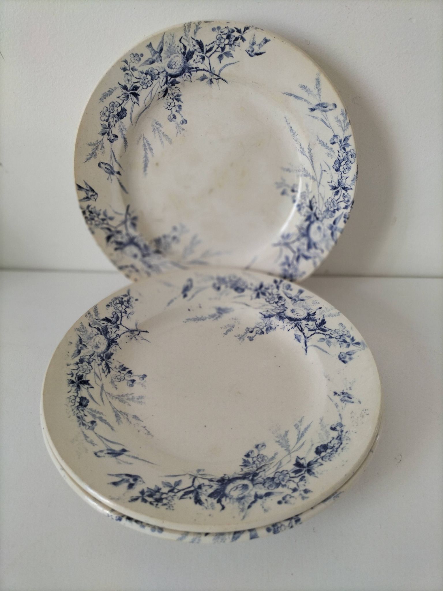Assiettes Creil Montereau Modèle Linotte