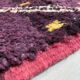 Moroccan Berber carpet beni ouarain purple with colorful graphic patterns 279x192cm