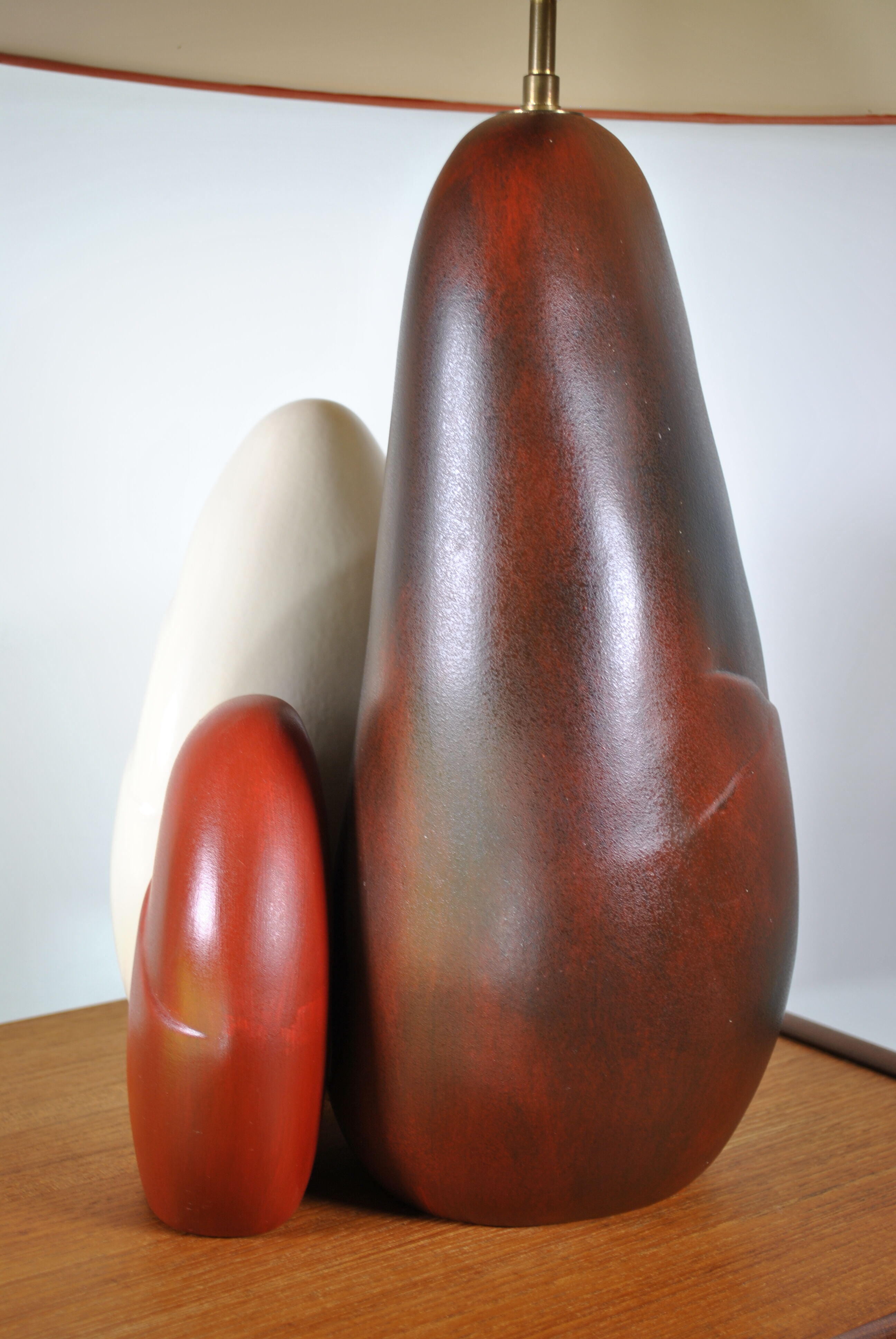 Ceramic pebble lamp by François Chatain 1980