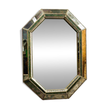 Vintage Spanish Neoclassical Hollywood Regency Octagonal Wall Mirror, Spain