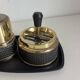 Vintage 1970s smoking set — Spinning ashtray + cigarette case
